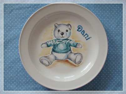 Kézzel festett porcelán, Persil Maci
